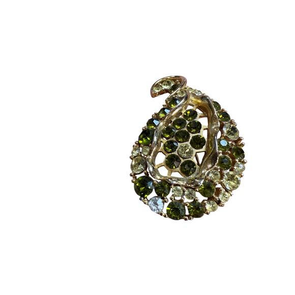 Lisner Jewelry - 55. Rhinestone Lisner Brooch